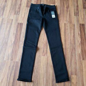 Hudson Womens Collin Skinny Slim Jeans Black Stretch Denim Cotton Blend 26 New